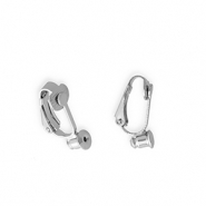 Eco-brass® Metall Zubehör DQ® Clip-Ohrringe mit Verschluss Antique Silver (Nickelfrei)