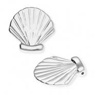 Metall Anhänger DQ® Muschel Antiek zilver (nikkelvrij)