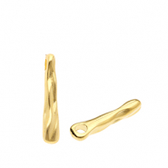Metall Anhänger DQ® länglich Goud (nikkelvrij)