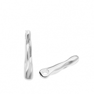 Metall Anhänger DQ® länglich Antiek zilver (nikkelvrij)