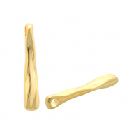 Metall Anhänger DQ® länglich Goud (nikkelvrij)