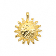 Metall Anhänger DQ® Sonne Goud (nikkelvrij)