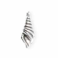 Metall Anhänger DQ® Muschel Antiek zilver (nikkelvrij)