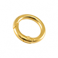 Metall Zubehör DQ Schlüssel Anhänger 20mm Gold (Nickelfrei)