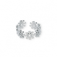 Ringe aus Stainless Steel - Rostfreiem Stahl Blume Silver