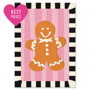 BY31&reg; SchmuckKarten Lebkuchenmann Black-off white-pink-brown