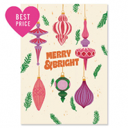BY31&reg; SchmuckKarten "Merry & Bright" Off white-pink-purple-dark green