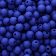 6 mm Acrylperlen Royal blue