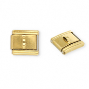 Italian Charm Element aus Stainless Steel - Rostfreiem Stahl mit Öse Gold