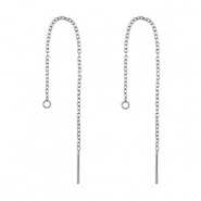 Ohrringe aus Stainless Steel - Rostfreiem Stahl Ohrstecker Silver