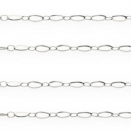 Stainless Steel - Rostfrei Stahl Schmuckzubehör Gliederkette Silber