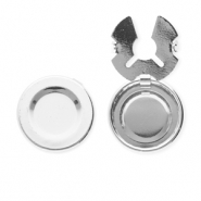 Eco-brass® (nachaltiges Messing) Knopfabdeckung Silver