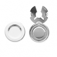 Eco-brass® (nachaltiges Messing) Knopfabdeckung Silver