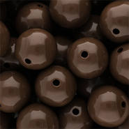 16 mm DQ Acrylperlen shiny Cappuccino brown 19-1220 TCX