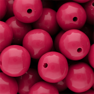 16 mm DQ Acrylperlen shiny Fuchsia 17-2031 TCX