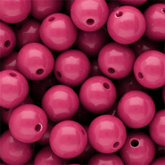 14 mm DQ Acrylperlen shiny Rose violet 17-2624 TCX
