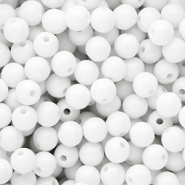 10 mm DQ Acrylperlen shiny Snow white 11-0602 TCX