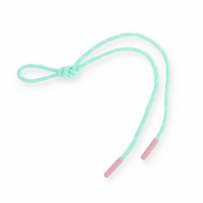 Schlüsselanhänger Paracord Mint green-white-light pink