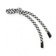 Schlüsselanhänger Paracord Black-white