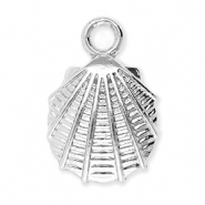 Metall Anhänger Muschel Silver