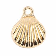 Metall Anhänger Muschel Gold