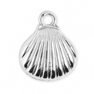 Metall Anhänger Muschel Silver