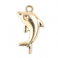 Metall Anhänger Delfin Gold