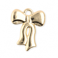 Metall Anhänger Schleife Gold
