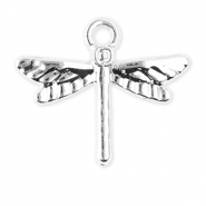 Metall Anhänger Libelle Silver