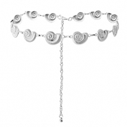 Bauchkettchen Muscheln Silver