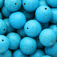 Perlen Keramik 20 mm Blue