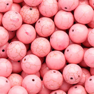 Perlen Keramik 16 mm Pink