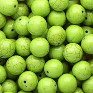 Perlen Keramik 16 mm Green