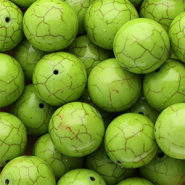 Perlen Keramik 20 mm Green