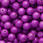 Perlen Keramik 12 mm Purple