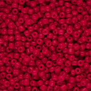 Glasperlen Rocailles 8/0 (3 mm) Red