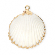 Muschel Anhänger Specials Herzmuschel White-gold