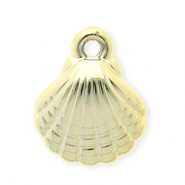 Acryl Anh&auml;nger Muschel Gold