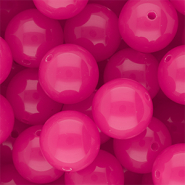18 mm DQ® Acrylperlen shiny Magenta pink