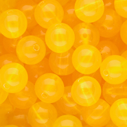12 mm DQ® Acrylperlen shiny Warm yellow