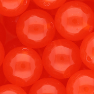 20 mm DQ® Acrylperlen shiny Vermillion red