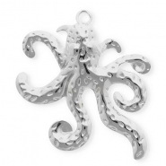 Stainless Steel - Rostfrei Stahl Anhänger Oktopus Silver