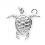 Stainless Steel - Rostfrei Stahl Anhänger Schildkröte Silver