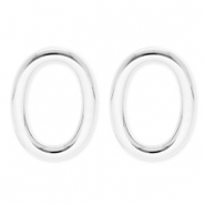 BY31® Ohrringe aus Stainless Steel - Rostfreiem Stahl Ohrstecker Oval Silver
