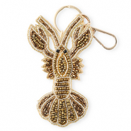 Schlüsselanhänger Krebs Gold-antique gold-bronze