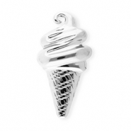 Stainless Steel - Rostfrei Stahl Statement Broschen Ice Lolly Silver