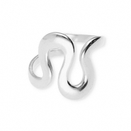 Ringe aus Stainless Steel - Rostfreiem Stahl Wellenförmig Silver