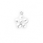 Stainless Steel - Rostfrei Stahl Anh&auml;nger Blume Silver
