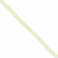 Top Glas Facett Perlen 3x2 mm Rondellen Light green