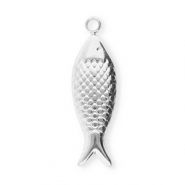 Stainless Steel - Rostfrei Stahl Anh&auml;nger Fisch Silver